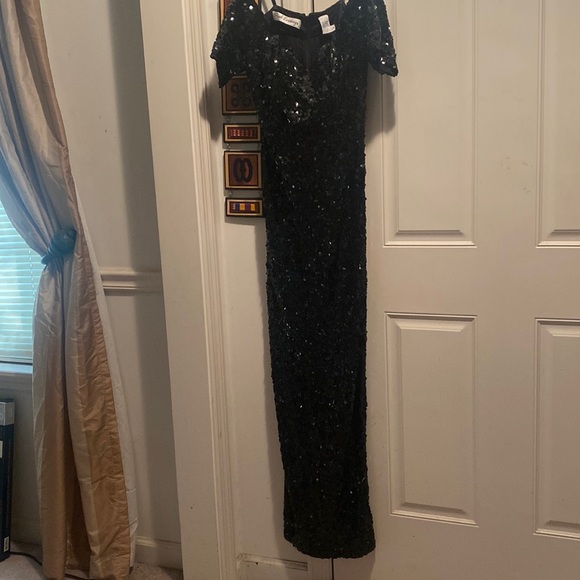 Vintage PEAK EVENINGs GOWN SIZE 8 black $75 - Picture 1 of 8